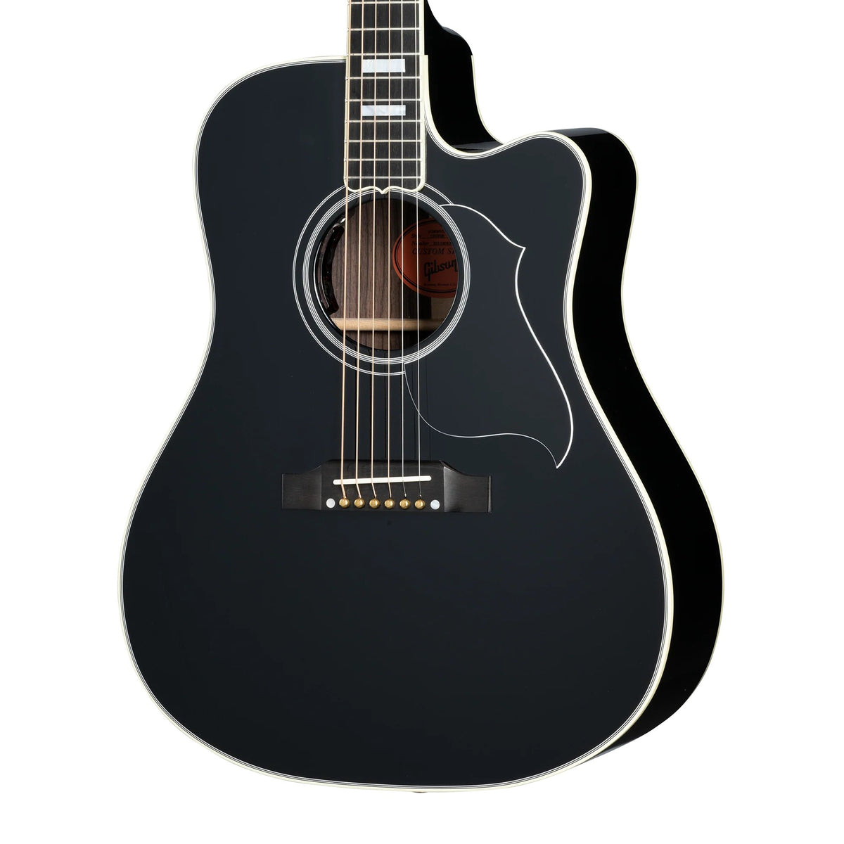 Đàn guitar acoustic Gibson Songwriter EC Custom màu Ebony – cận thùng đàn mặt trước