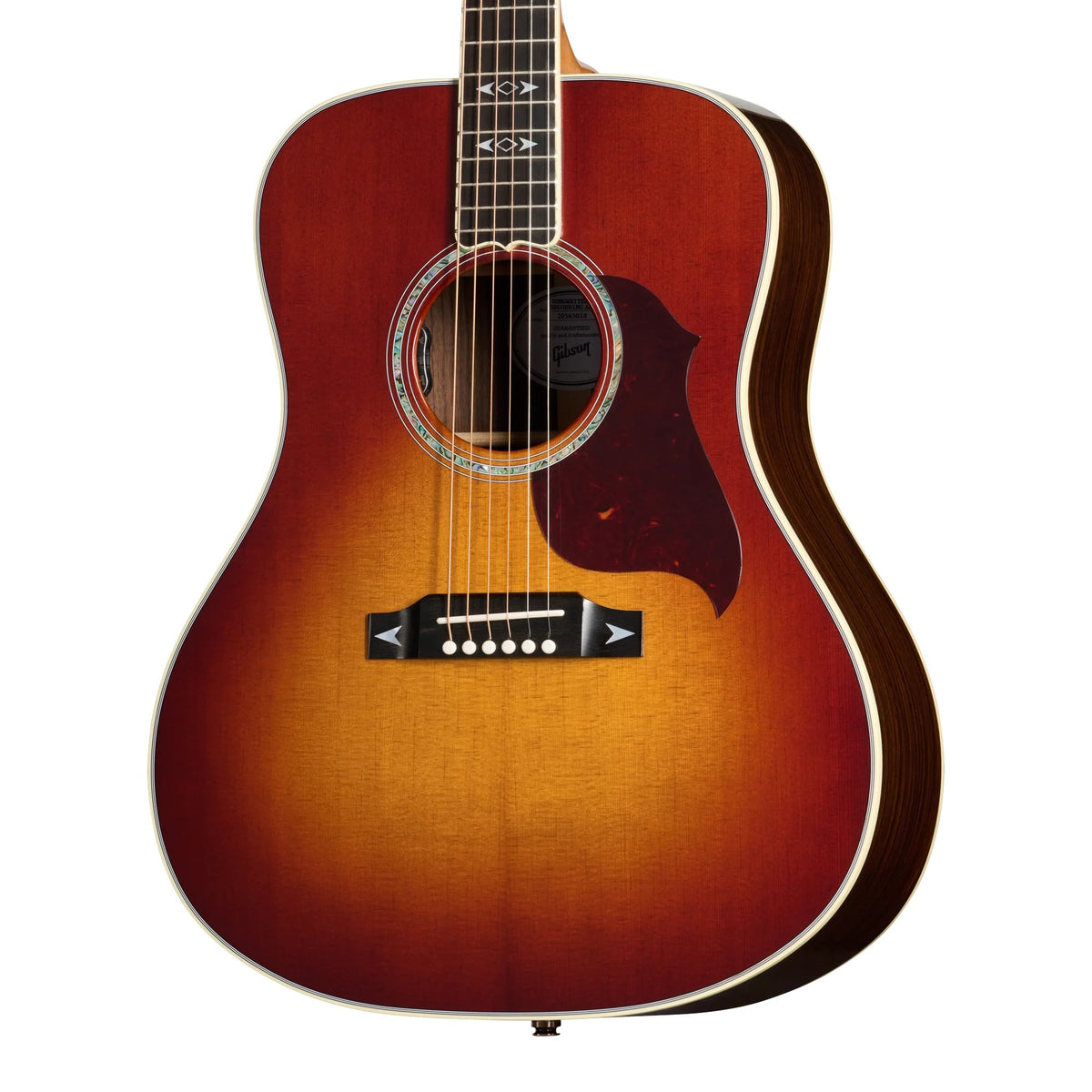 Đàn guitar acoustic Gibson Songwriter Recording Artist màu Rosewood Burst – cận thùng đàn mặt trước