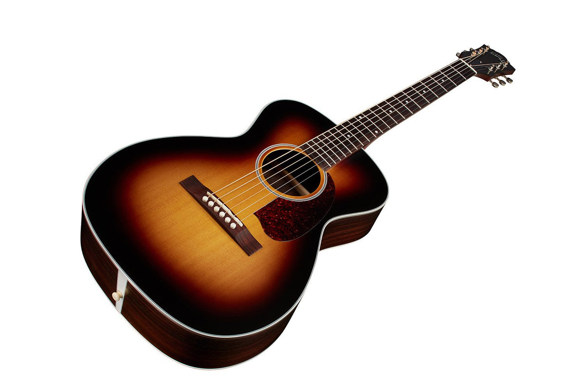Đàn guitar acoustic Guild M-50 Standard màu Antique Burst – góc nghiêng 3/4 toàn thân