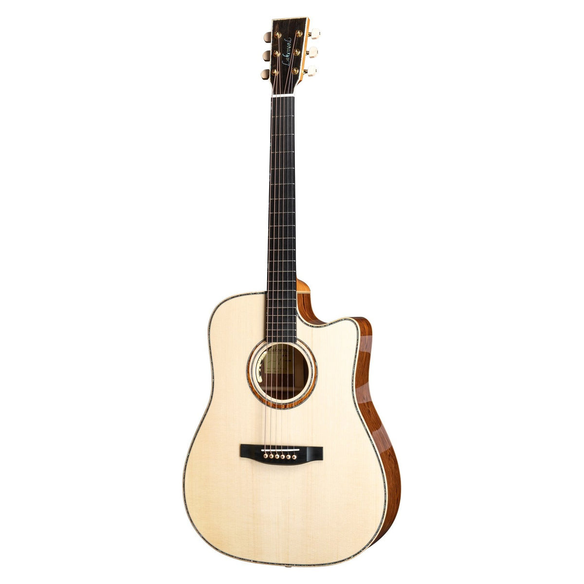 Đàn guitar acoustic Lakewood D-43 CP Premium màu Natural – mặt trước toàn thân