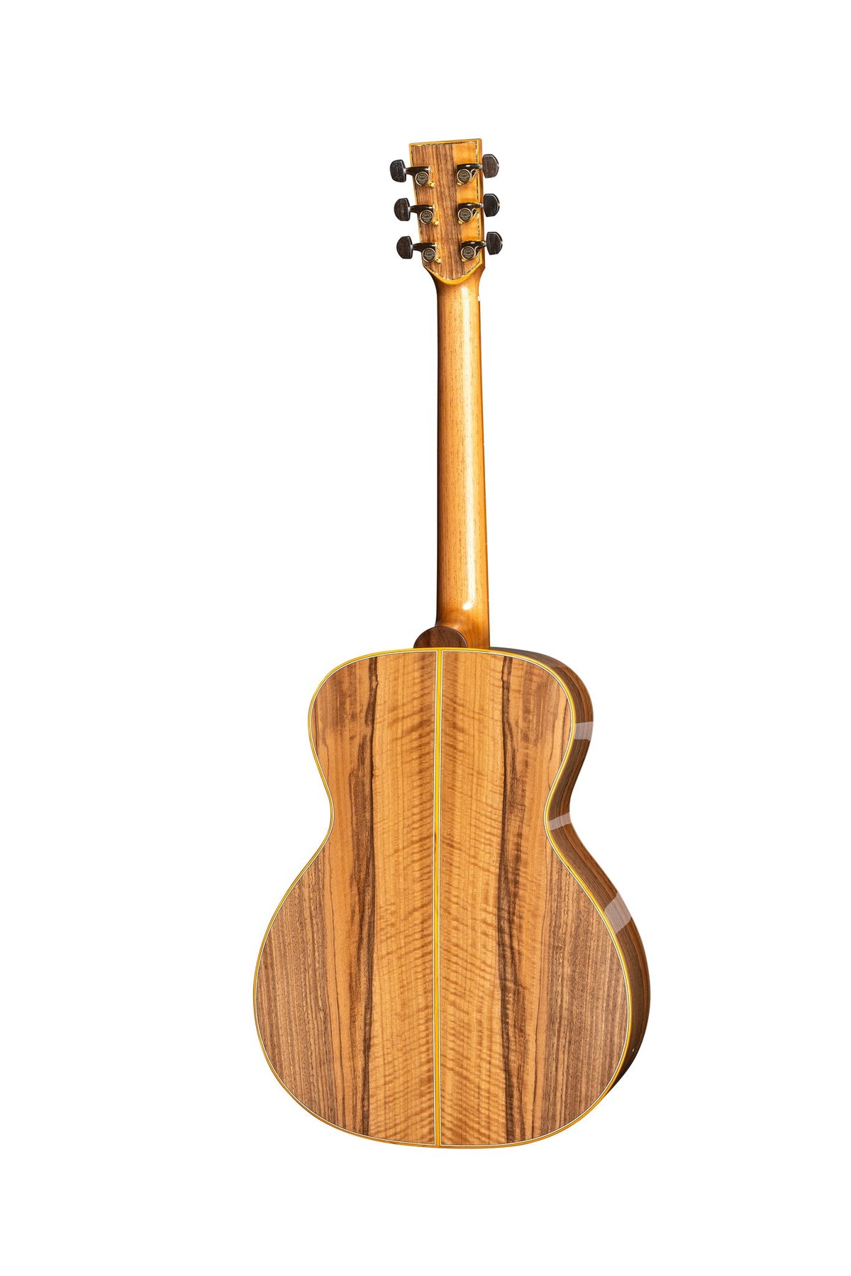 Đàn guitar acoustic Lakewood M-24 Premium Aura màu Natural – mặt lưng toàn thân