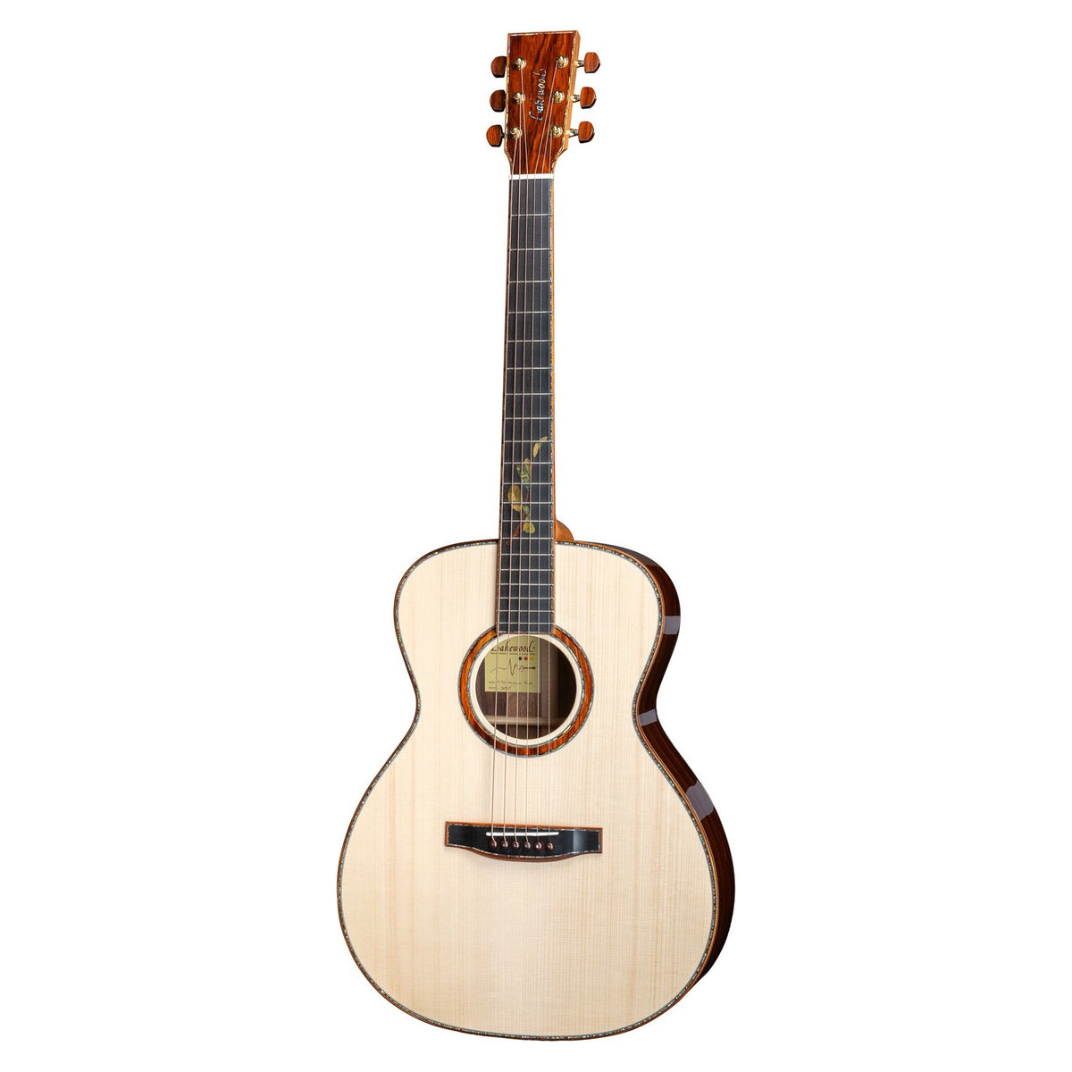 Đàn guitar acoustic Lakewood M-53 Premium Aura màu Natural – mặt trước toàn thân