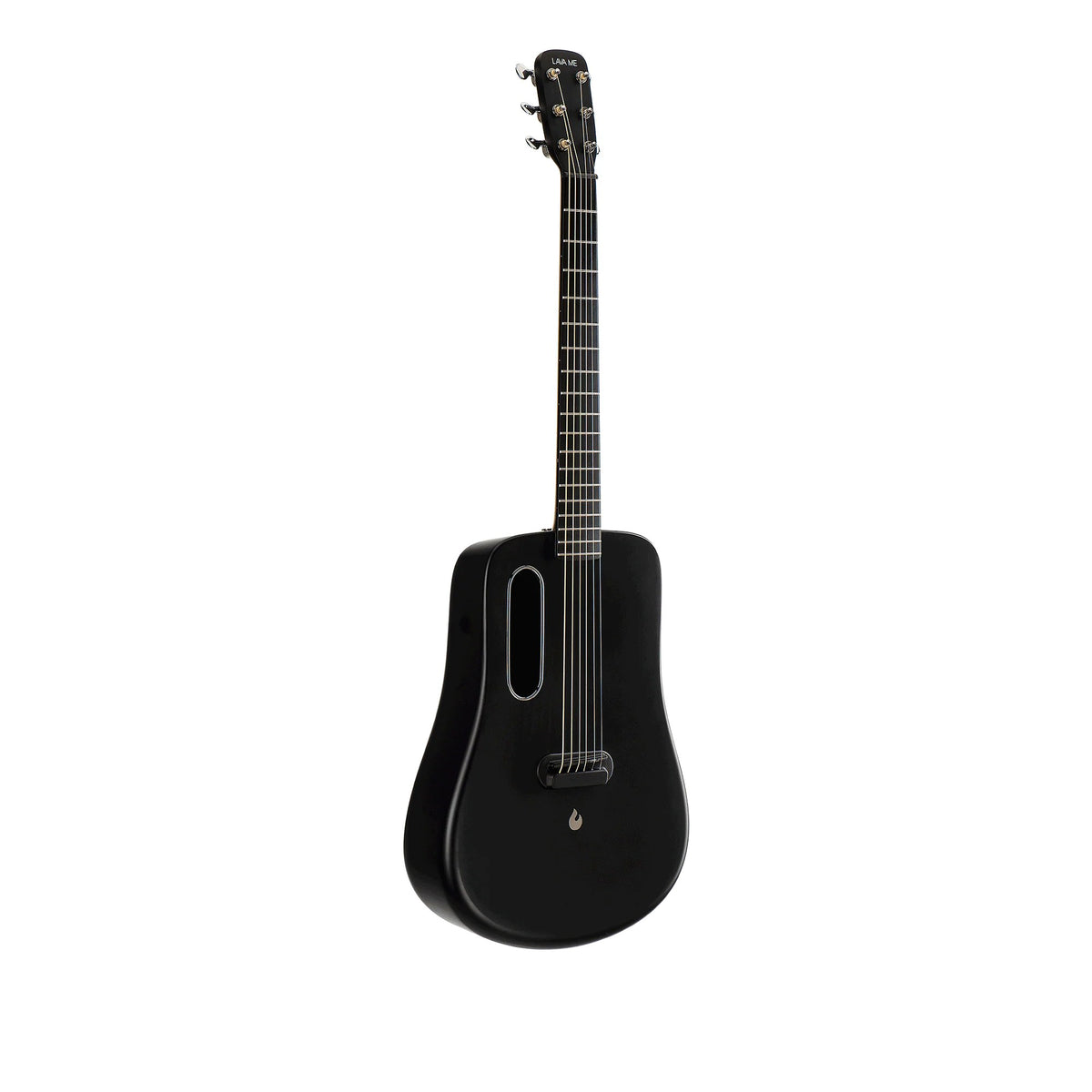 Đàn guitar acoustic Lava Me 2 màu Black – góc nghiêng 3/4 toàn thân