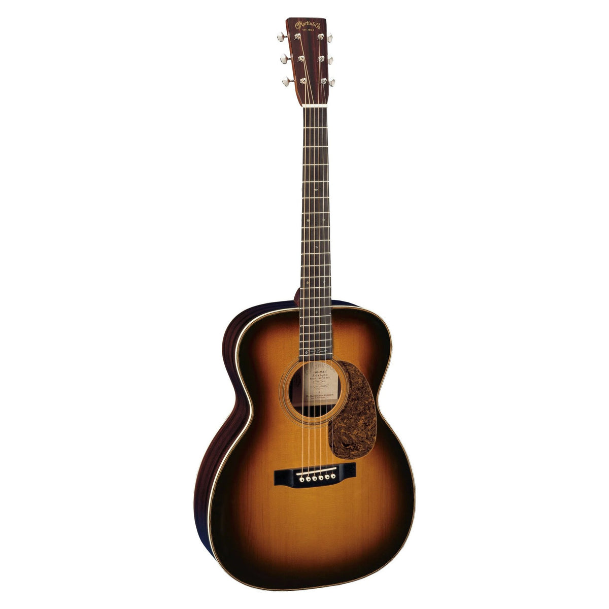 Đàn guitar acoustic Martin 000-28EC màu 1935 Sunburst – mặt trước toàn thân