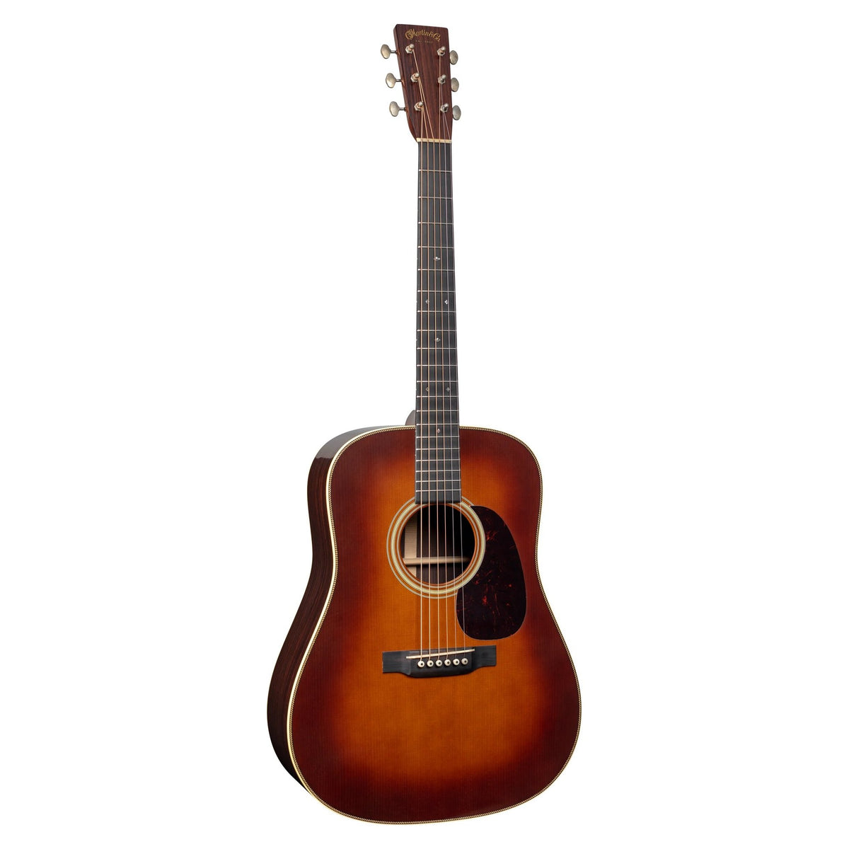 Đàn guitar acoustic Martin Custom Shop D-28 1937 bản Ambertone Stage 1 Aging – mặt trước toàn thân