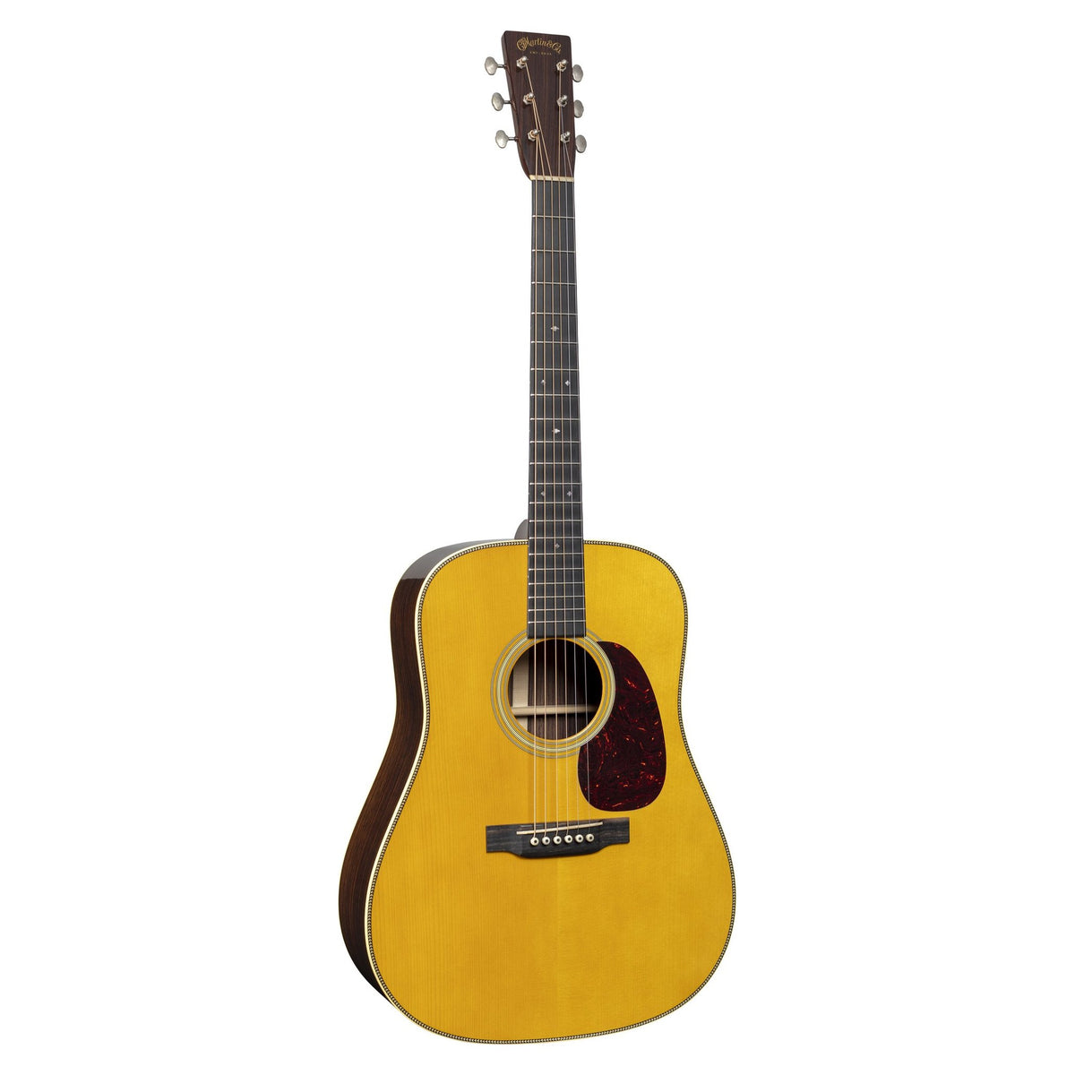 Đàn guitar acoustic Martin Custom Shop D-28 1937 bản Natural Stage 1 Aging – mặt trước toàn thân