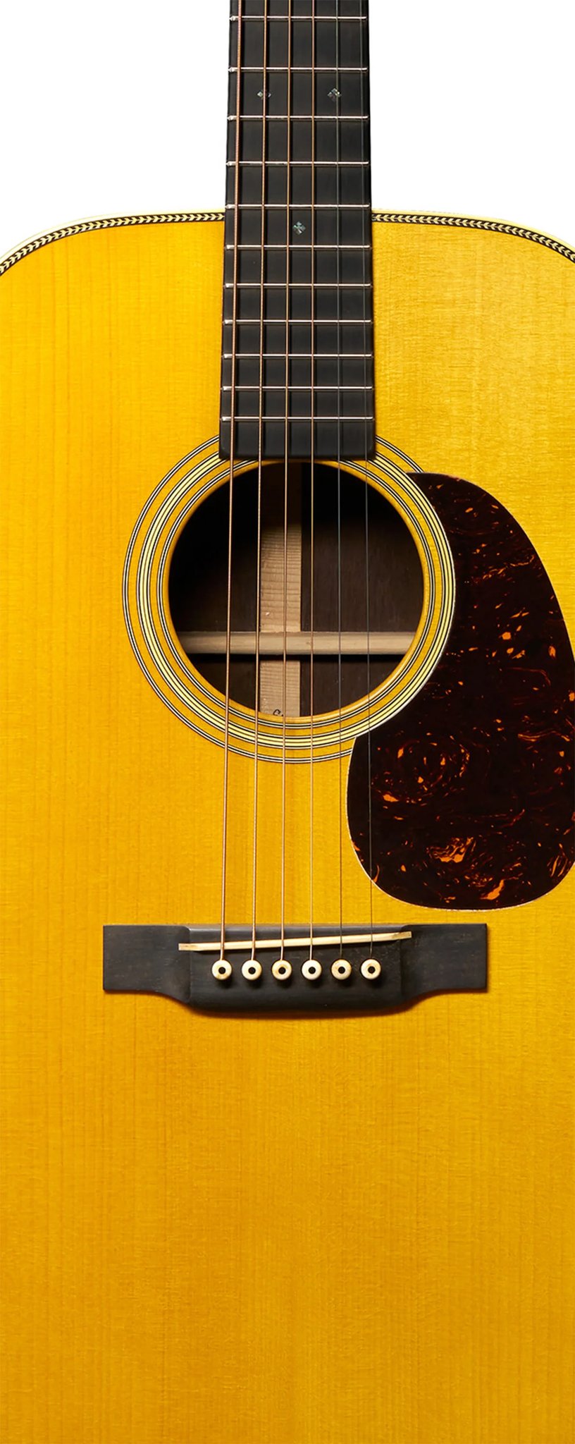 Đàn guitar acoustic Martin Custom Shop D-28 1937 Madagascar Rosewood màu Vintage Toner – cận thùng đàn mặt trước