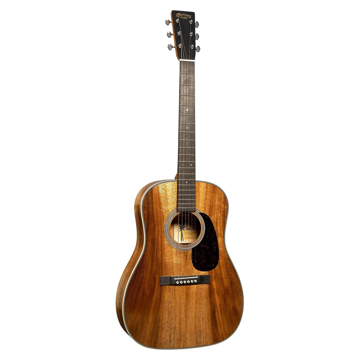 Đàn guitar acoustic Martin O'ahu HG-28K2 màu Natural – mặt trước toàn thân