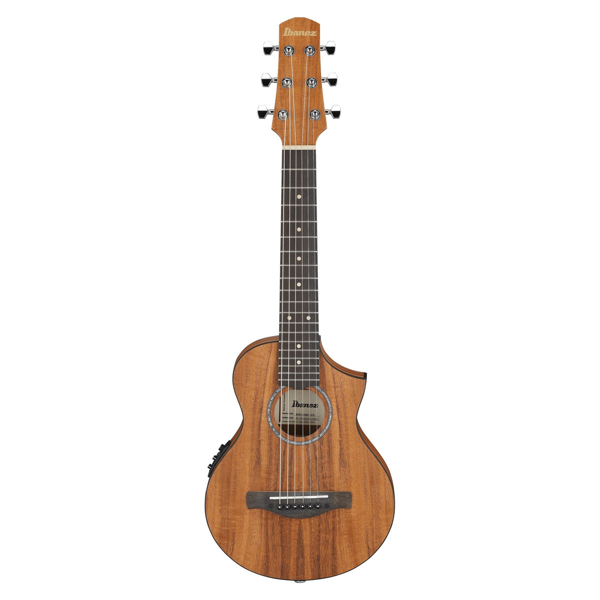 Đàn guitar acoustic piccolo điện Ibanez EWP12EWB màu Open Pore Natural – mặt trước toàn thân