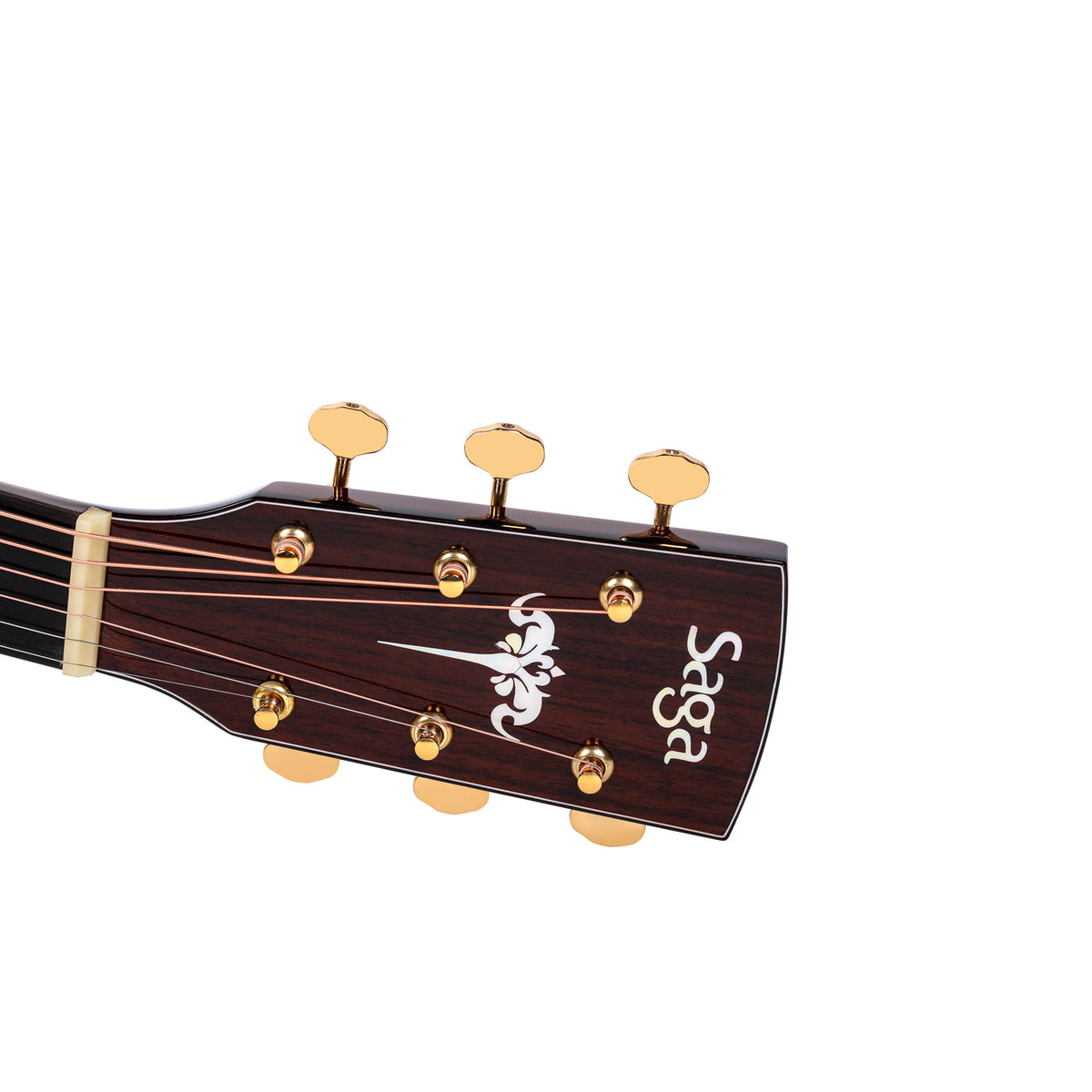 Đàn guitar acoustic Saga K1GN – ảnh chính hãng, mặt sau đầu đàn