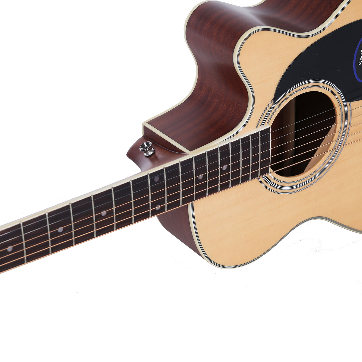 Đàn guitar acoustic Saga SA700C – ảnh chính hãng, góc nghiêng