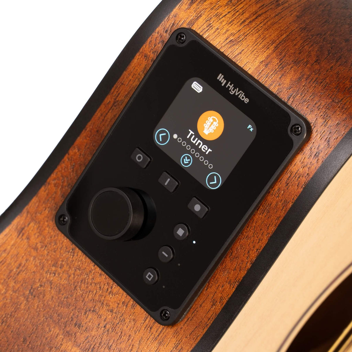 Đàn guitar acoustic thông minh Cort Earth GO màu Open Pore – cận bộ EQ / pickup