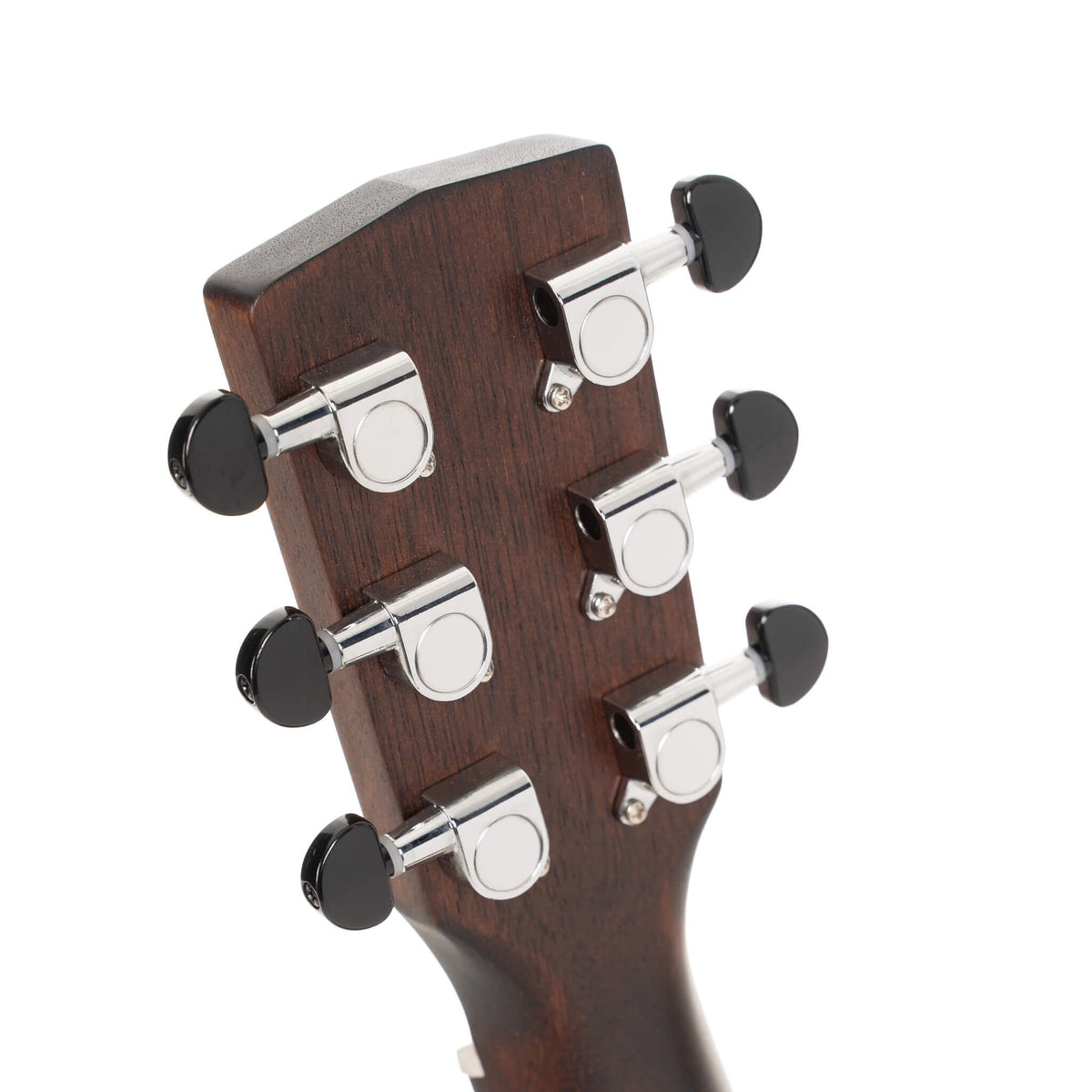 Đàn guitar acoustic thông minh Cort Earth GO màu Open Pore – mặt sau đầu đàn và bộ khóa lên dây