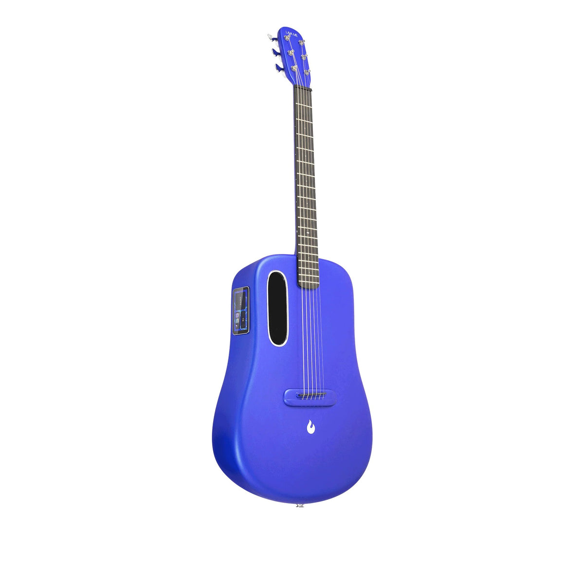 Đàn guitar acoustic thông minh Lava Me 3 màu Blue – góc nghiêng 3/4 toàn thân