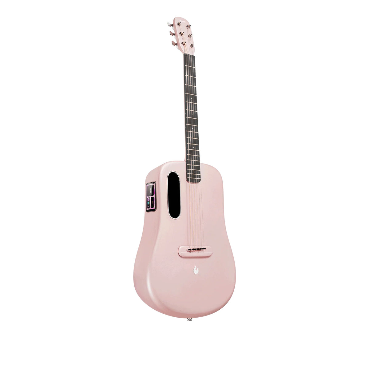 Đàn guitar acoustic thông minh Lava Me 3 màu Pink – góc nghiêng 3/4 toàn thân