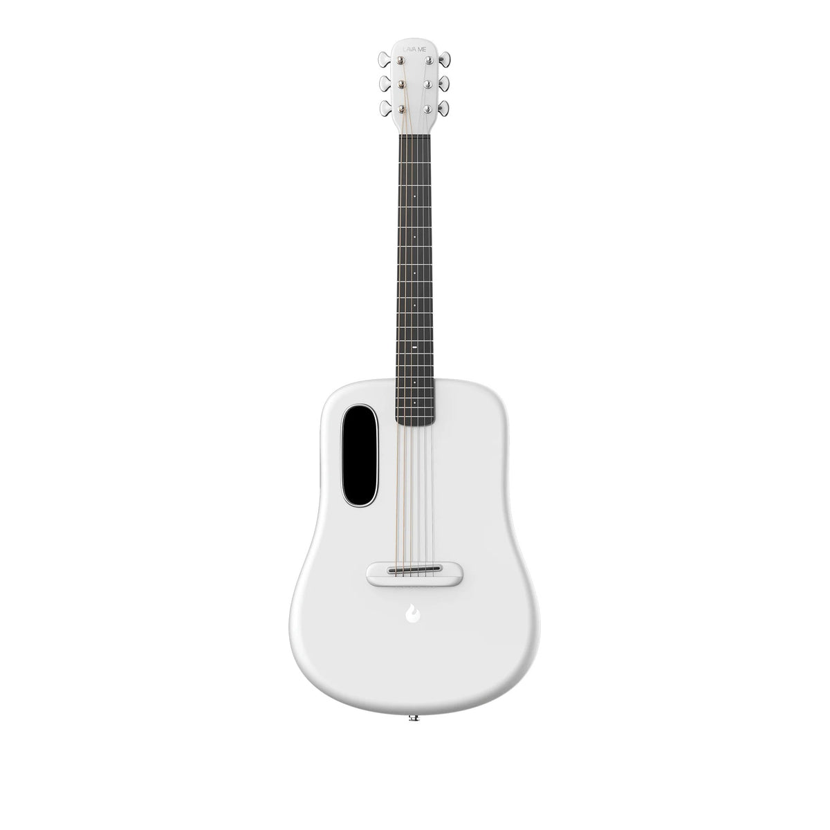 Đàn guitar acoustic thông minh Lava Me 3 màu White – mặt trước toàn thân