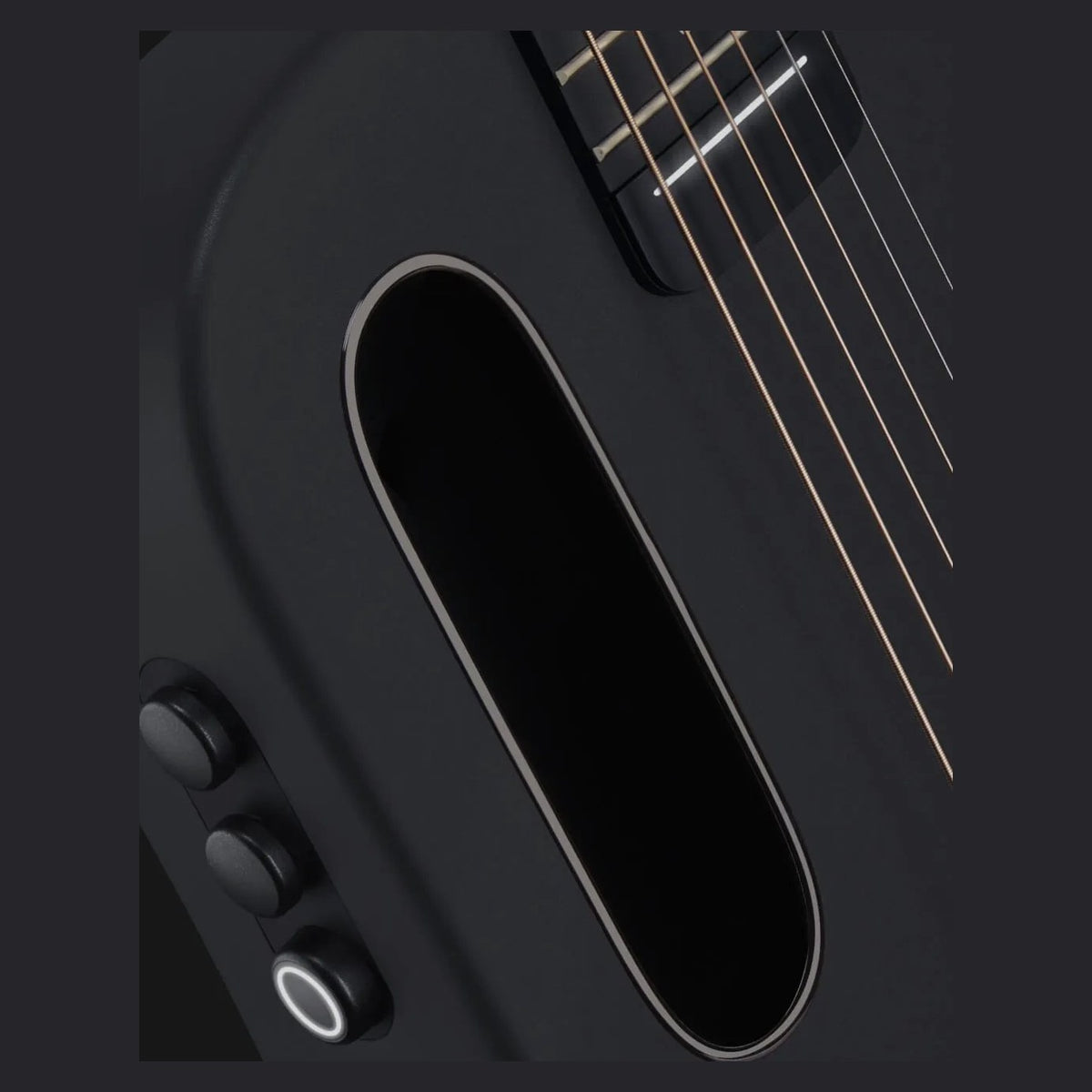 Đàn guitar acoustic thông minh Lava ME Air màu Carbon Space Black – cận thùng đàn mặt trước