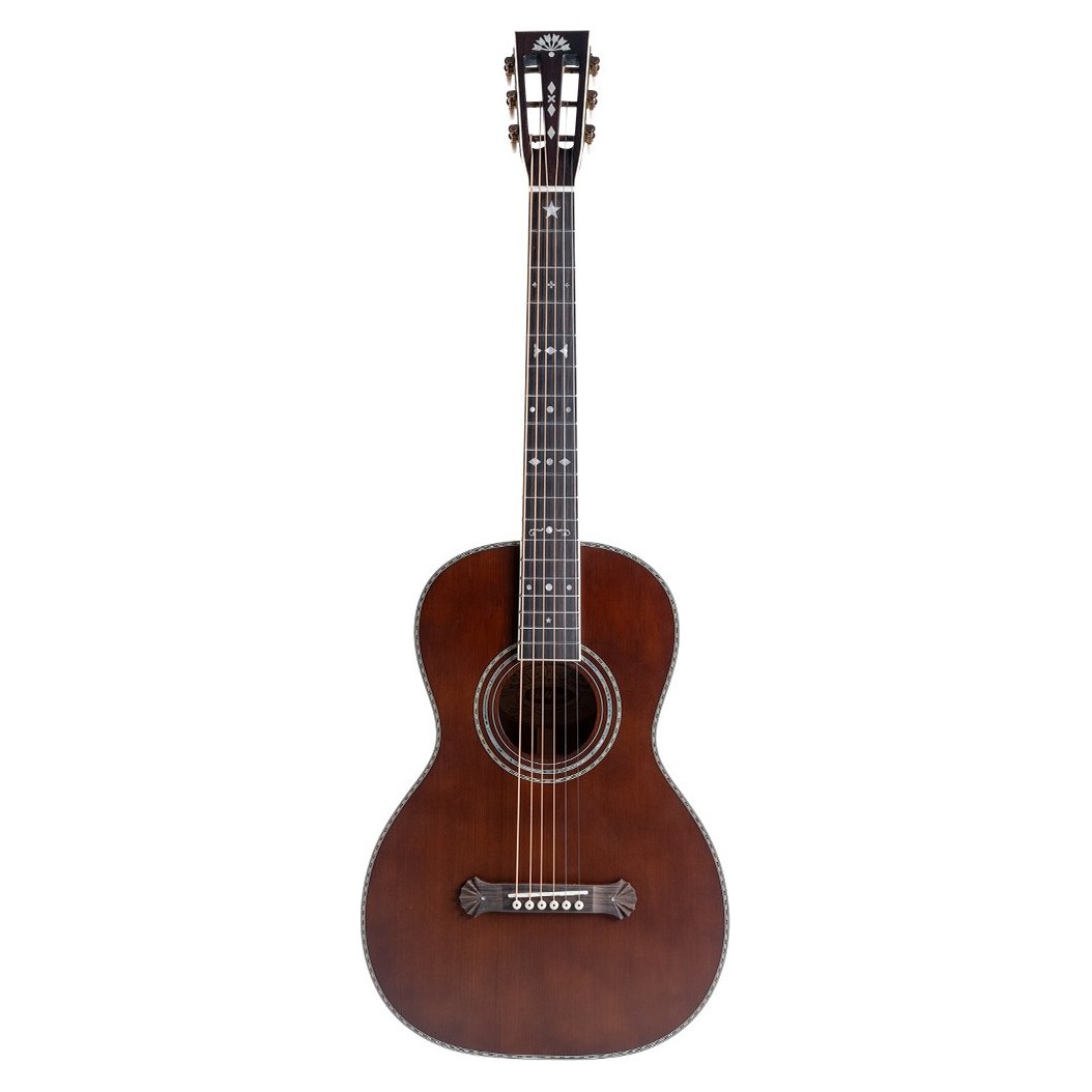 Đàn guitar acoustic Washburn R-310 Victorian màu Natural Antique Matte – mặt trước toàn thân