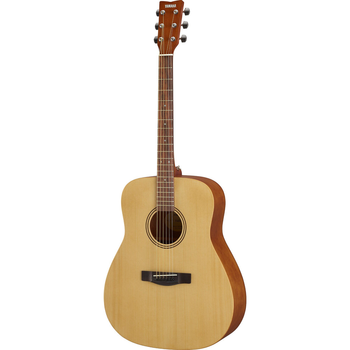 Đàn guitar acoustic Yamaha F400 màu Natural Satin – góc nghiêng 3/4 toàn thân