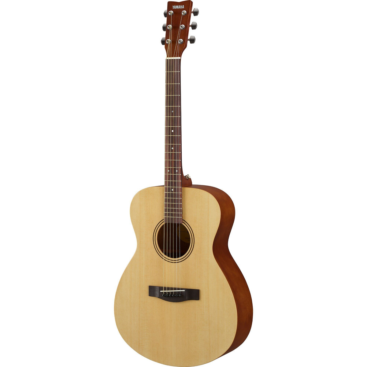 Đàn guitar acoustic Yamaha FS400 màu Natural Satin – góc nghiêng 3/4 toàn thân