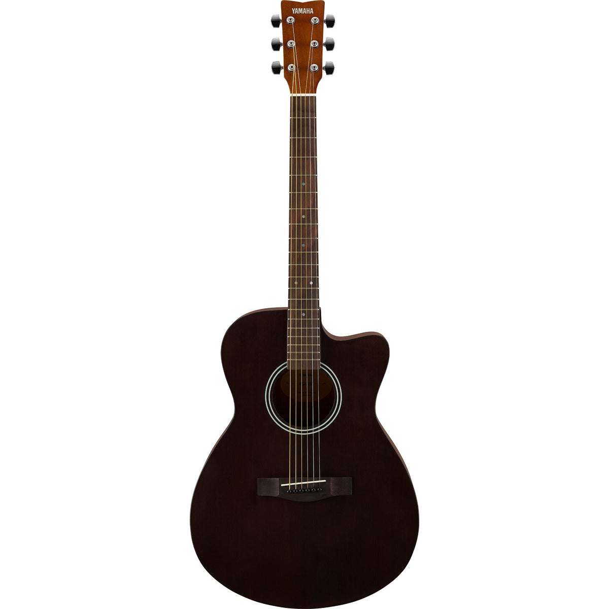 Đàn guitar acoustic Yamaha FS400C màu Smoky Black – mặt trước toàn thân