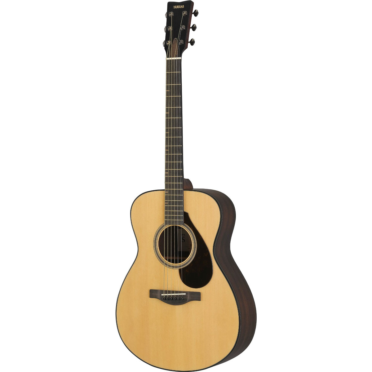 Đàn guitar acoustic Yamaha FS7 R màu Natural – góc nghiêng 3/4 toàn thân