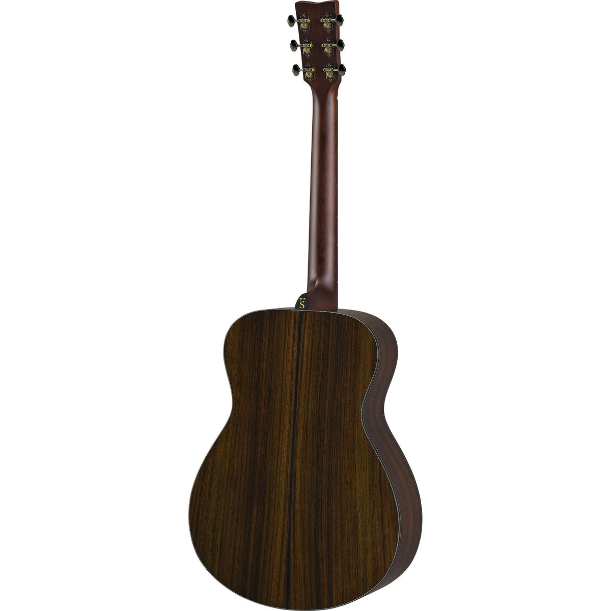 Đàn guitar acoustic Yamaha FS7 R màu Natural – mặt lưng toàn thân (góc 2)