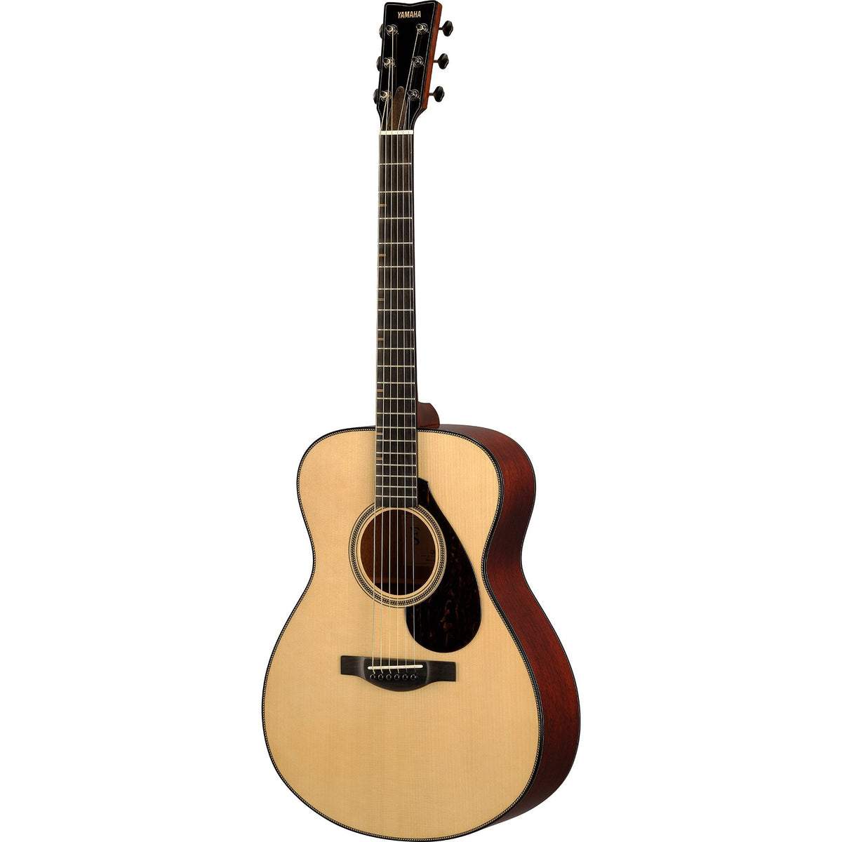 Đàn guitar acoustic Yamaha FS9 M màu Natural – góc nghiêng 3/4 toàn thân