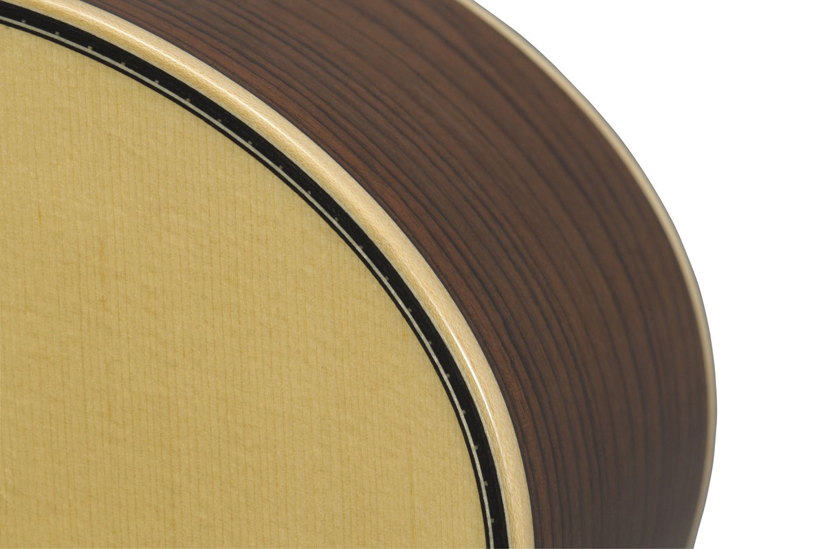 Đàn guitar acoustic Yamaha LJ26 ARE màu Natural – cận chi tiết hoàn thiện