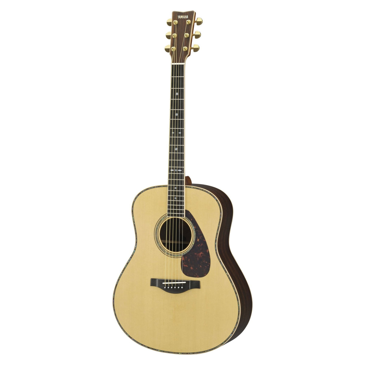 Đàn guitar acoustic Yamaha LL36 ARE màu Natural – góc nghiêng 3/4 toàn thân