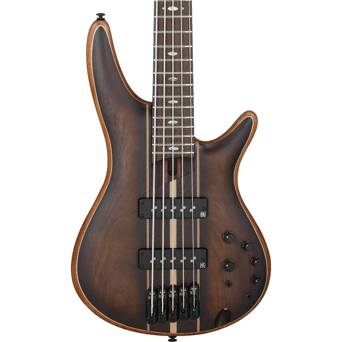 Guitar Bass Ibanez SR1355B, Panga Panga Fingerboard, Dual Mocha Burst Flat, w/Bag