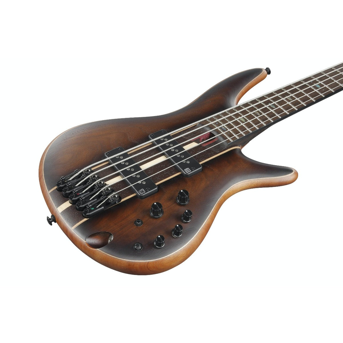 Guitar Bass Ibanez SR1355B, Panga Panga Fingerboard, Dual Mocha Burst Flat, w/Bag