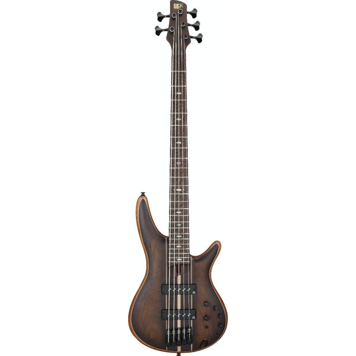 Guitar Bass Ibanez SR1355B, Panga Panga Fingerboard, Dual Mocha Burst Flat, w/Bag