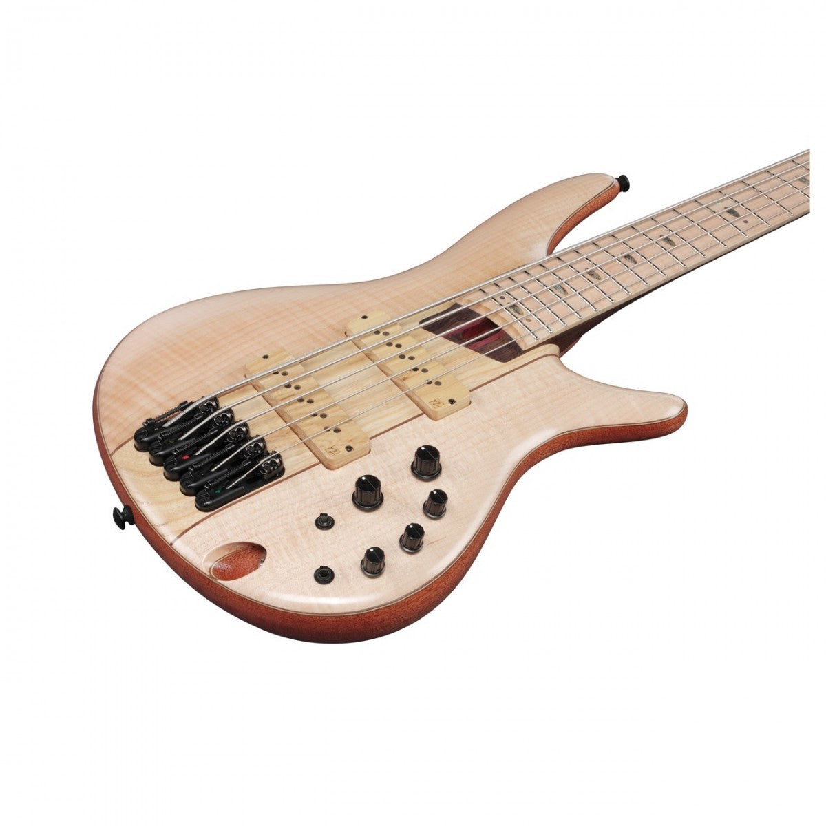 Guitar Bass Ibanez SR5FMDX2, Flames Maple Fingerboard, Natural Low Gloss