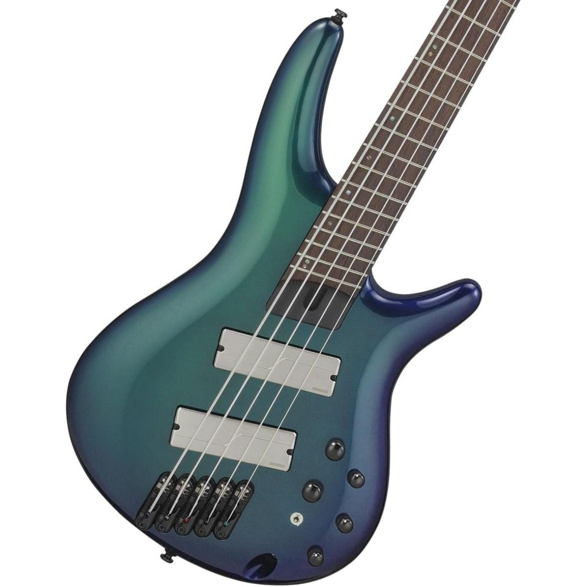 Guitar Bass Ibanez SRMS725, Panga Panga Fingerboard, Blue Chameleon