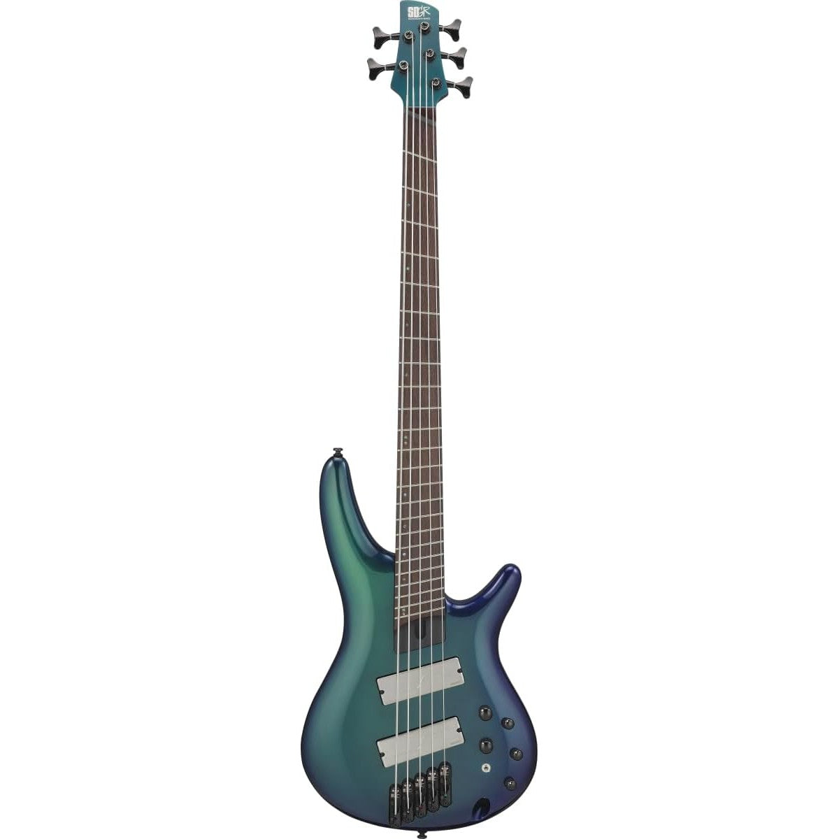 Guitar Bass Ibanez SRMS725, Panga Panga Fingerboard, Blue Chameleon