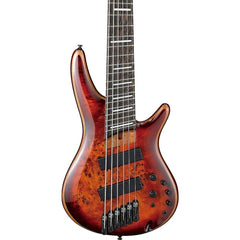 Guitar Bass Ibanez SRMS806, Panga Panga Fingerboard, Brown Topaz Burst