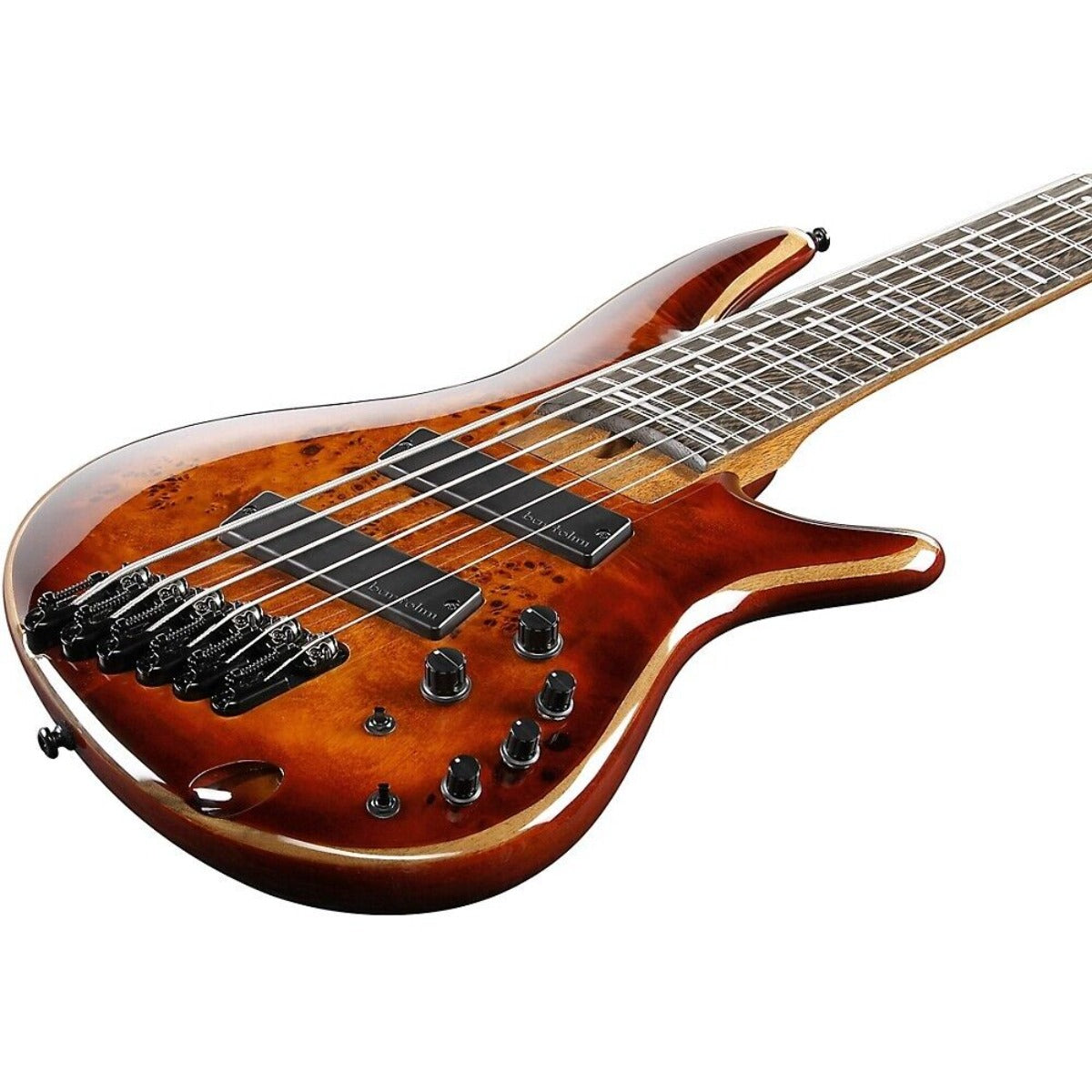 Guitar Bass Ibanez SRMS806, Panga Panga Fingerboard, Brown Topaz Burst