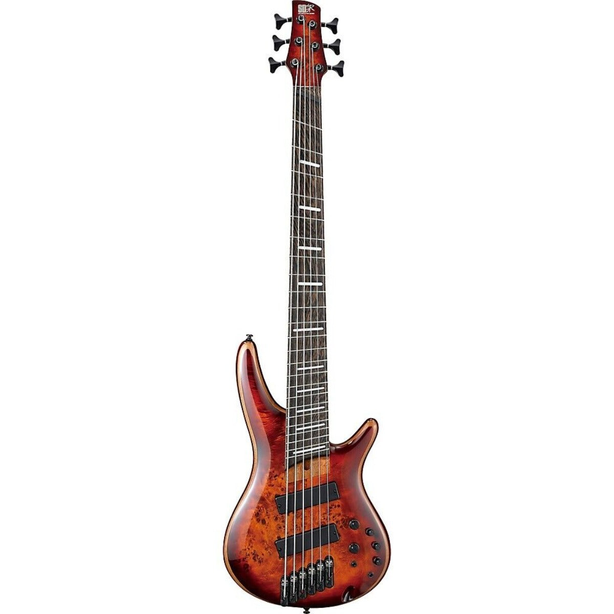 Guitar Bass Ibanez SRMS806, Panga Panga Fingerboard, Brown Topaz Burst