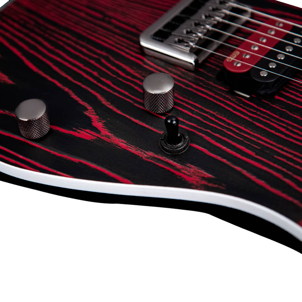 Đàn Guitar Điện Cort KX300 Etched, Etched Black Red