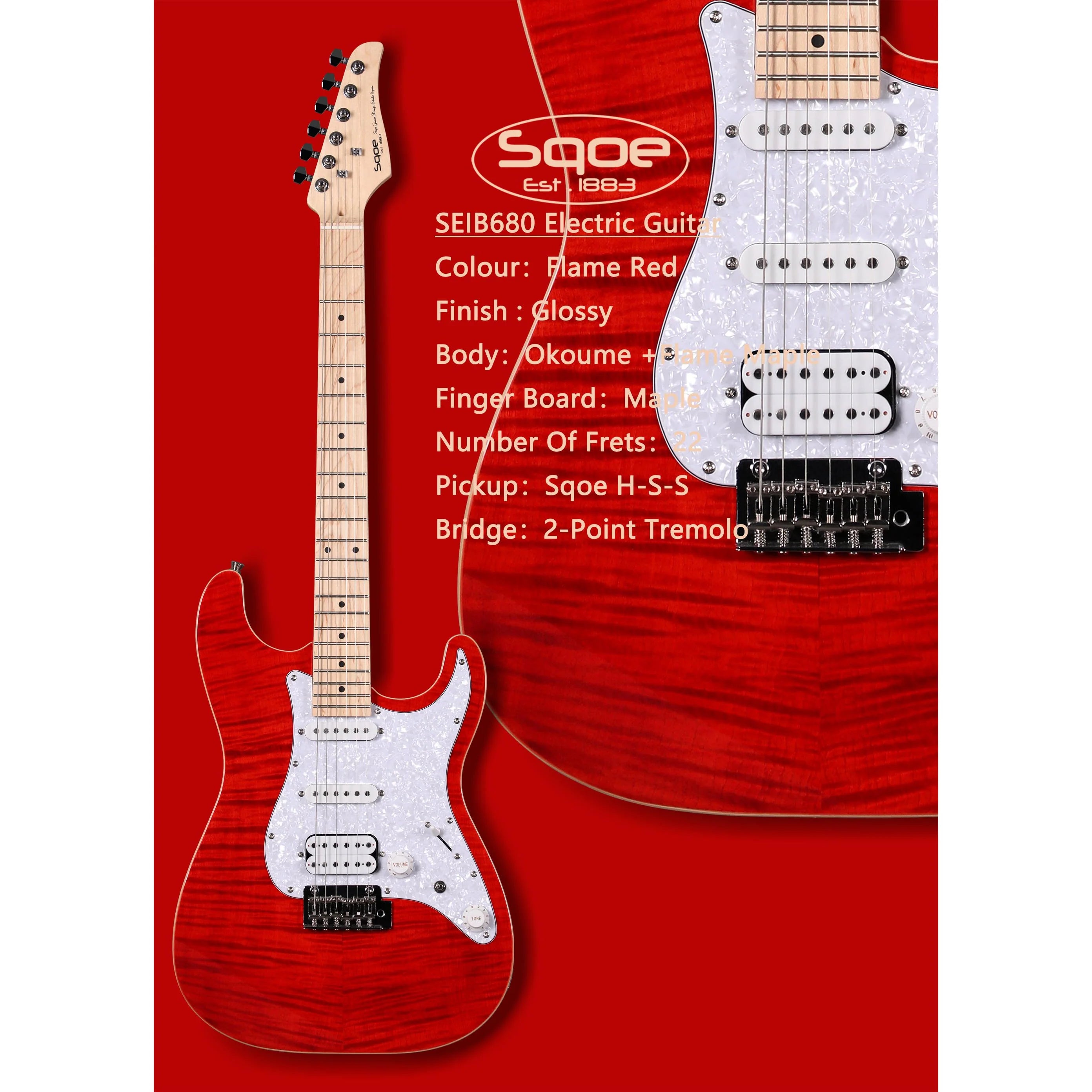 Đàn Guitar Điện Sqoe SEIB680 HSS