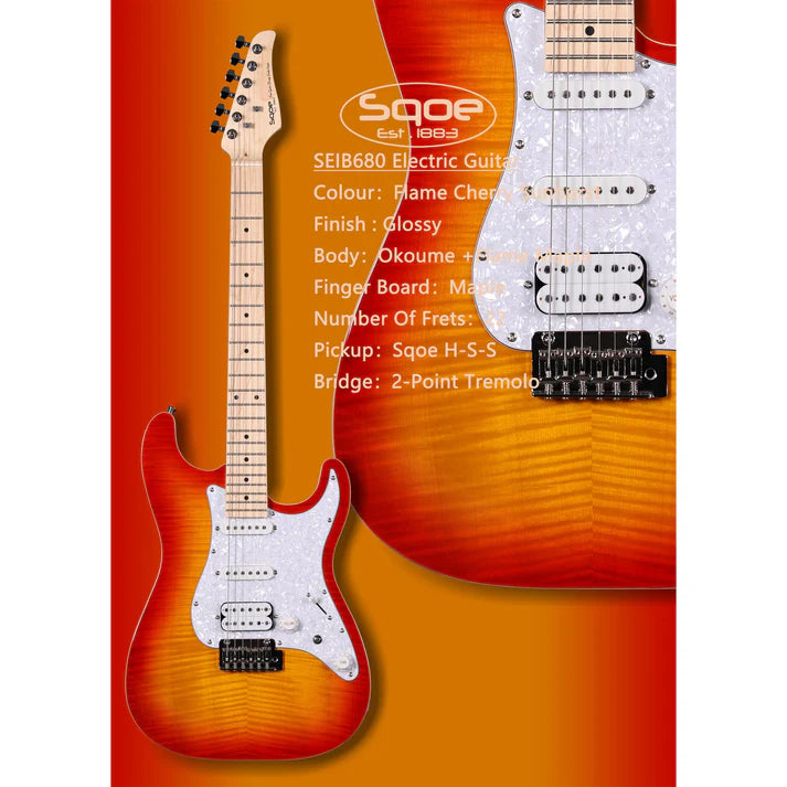 Đàn Guitar Điện Sqoe SEIB680 HSS