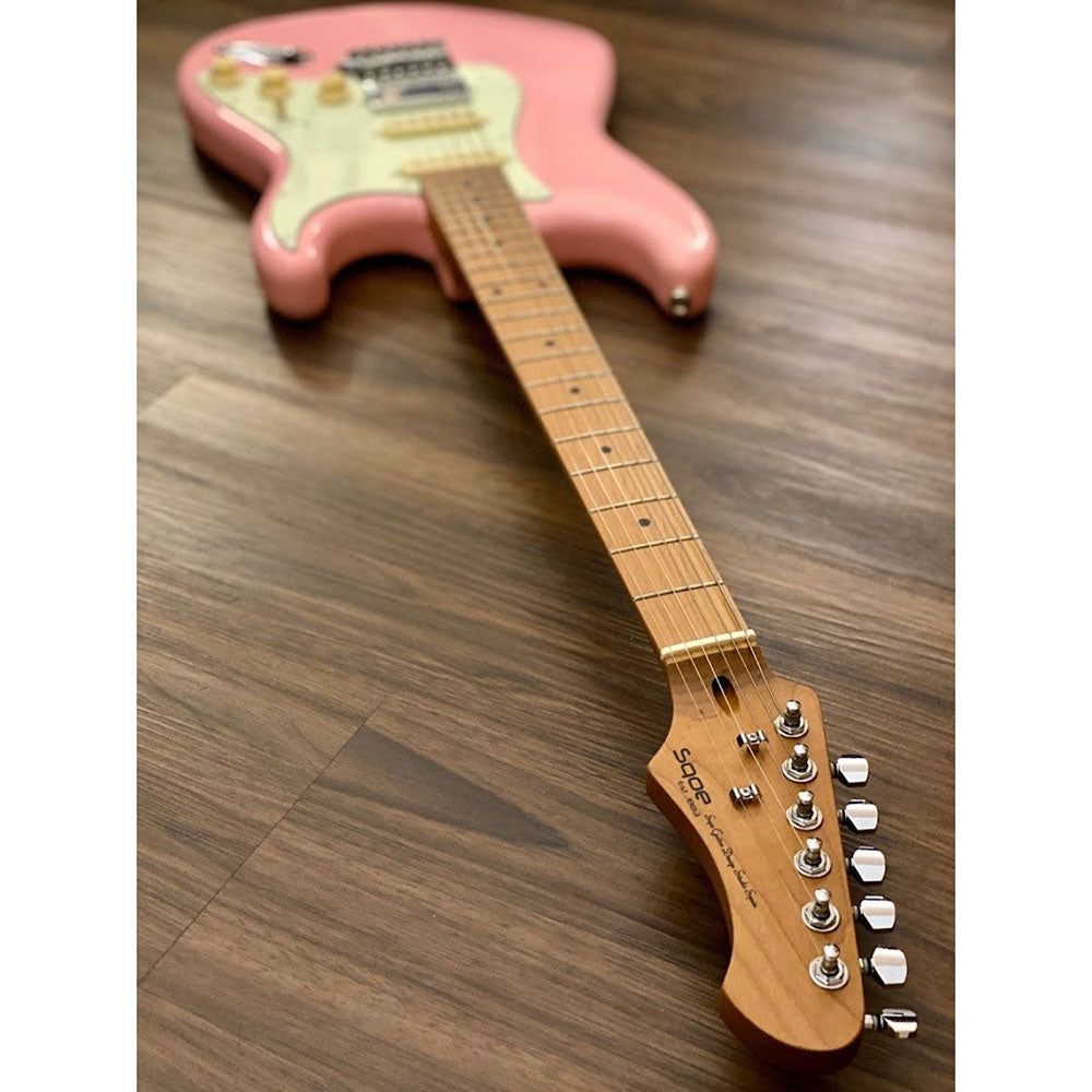 Đàn Guitar Điện Sqoe SEST600 Pink