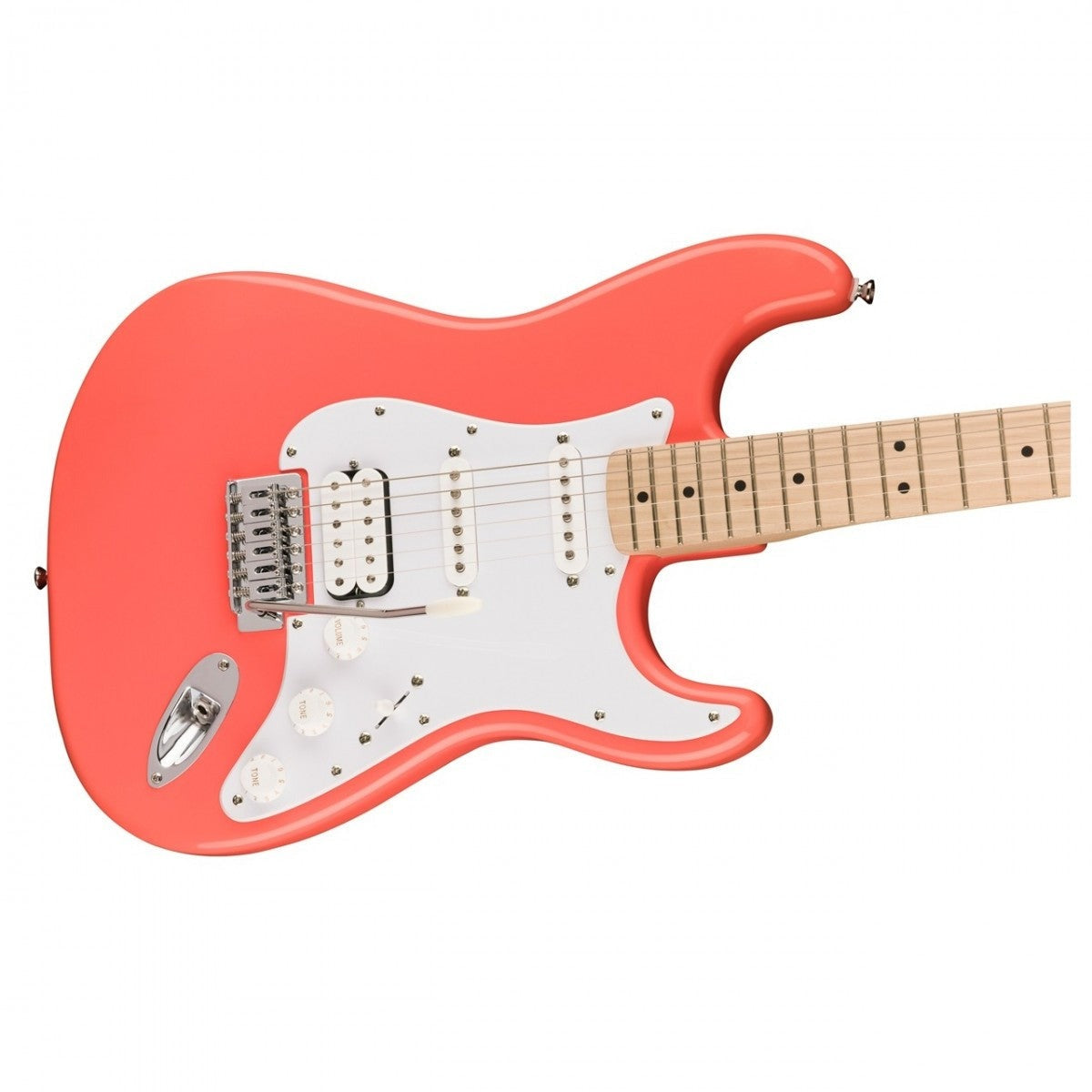 Đàn Guitar Điện Squier Sonic Stratocaster HSS Electric Guitar, Maple Fingerboard, Tahitian Coral #0373202511
