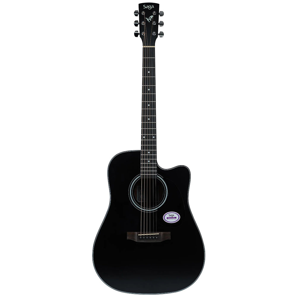 Đàn Guitar Saga SF600CE Acoustic, Black