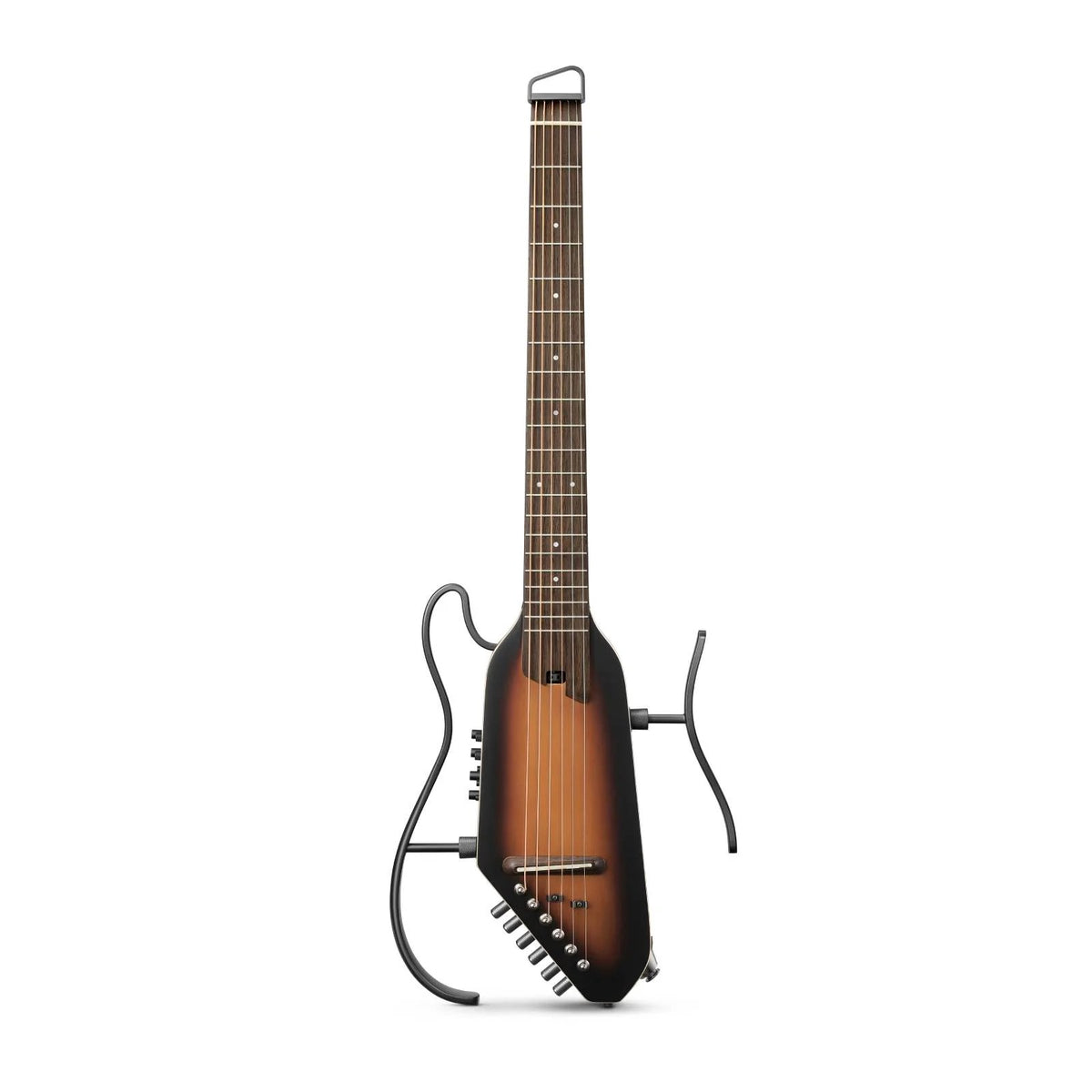 Đàn guitar silent Donner HUSH I Pro màu Sunburst Spruce – mặt trước toàn thân