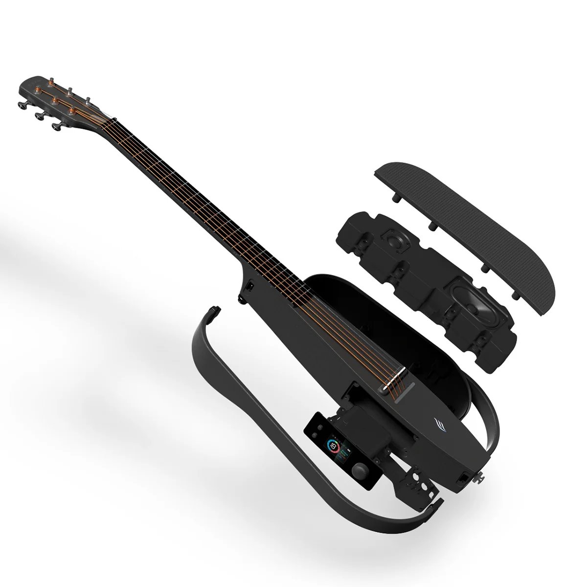 Đàn guitar thông minh Enya NEXG 2 SE màu Black – cận chi tiết hoàn thiện