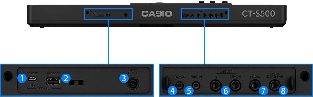 Đàn Organ Casio CT-S500 - không gian sử dụng