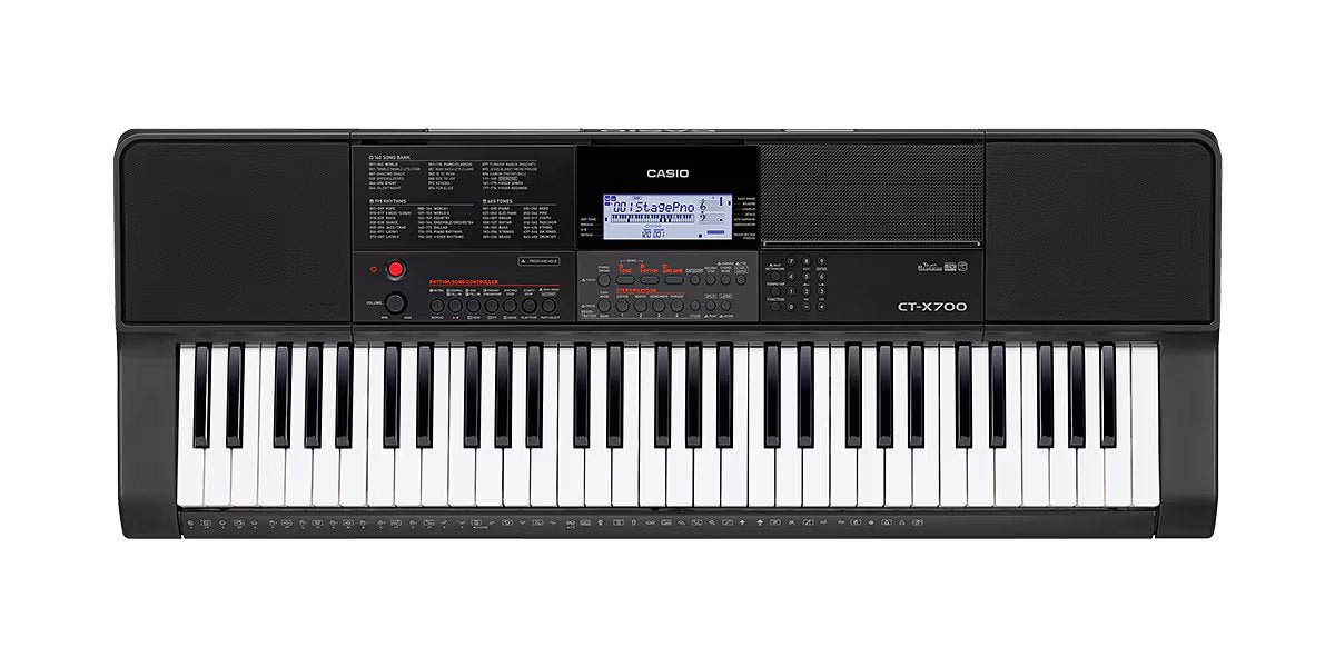 Đàn Organ Casio CT-X700 - góc nghiêng (Đen)