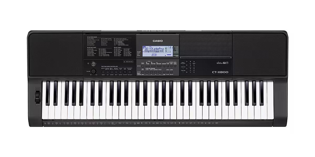 Đàn Organ Casio CT-X800 - góc nghiêng (Đen)
